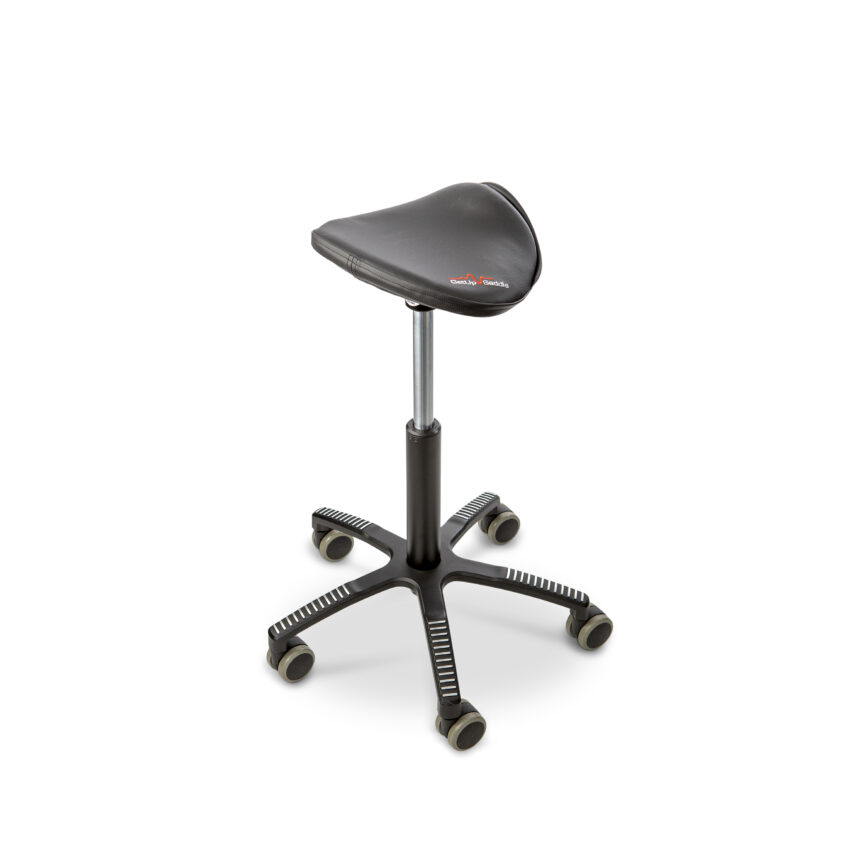 KENSON GetUpSaddle chair, black artificial leather - Bilde 4