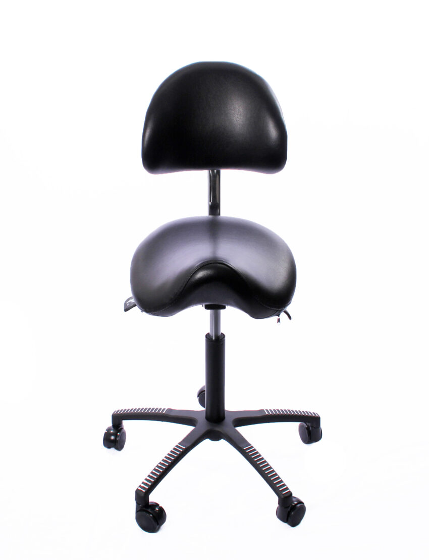 KENSON Lenni saddle chair with back support, artificial leather