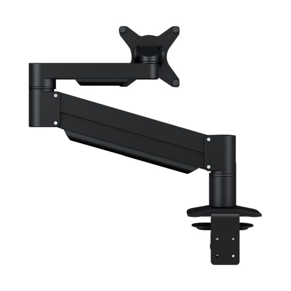 Kenson monitor arm single med gasslift, sort (EOL-NETTO)