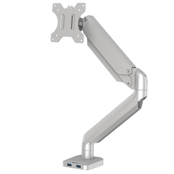 Fellowes platinum series single monitorarm silver