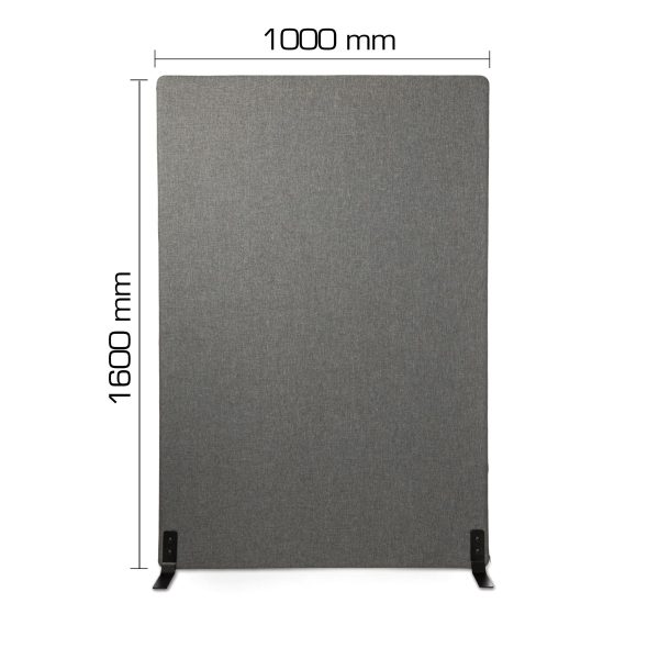 Kenson soundproof floor stand screen grey 1200*1600 mm, savio 09 - Bilde 2