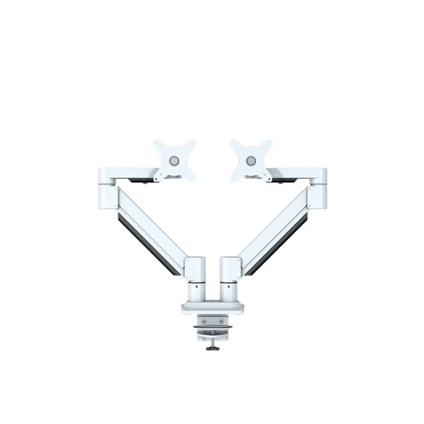 Kenson monitorarm twin med gasslift, hvit - Bilde 5