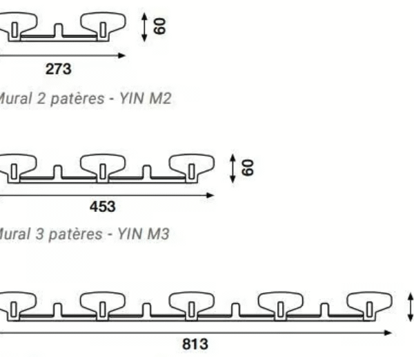 KENSON Manade YIN M2 knagger, sort - Bilde 4