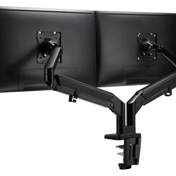 Kenson EF Dual monitorarm gas spring, sort - Bilde 3