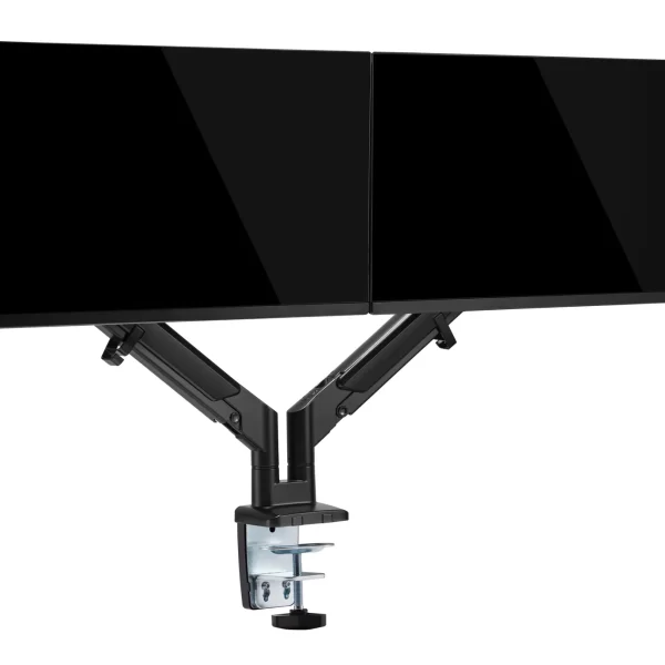 Kenson EF Dual monitorarm gas spring, sort - Bilde 4