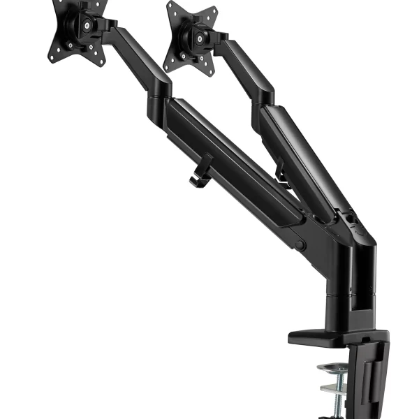 Kenson EF Dual monitorarm gas spring, sort - Bilde 10