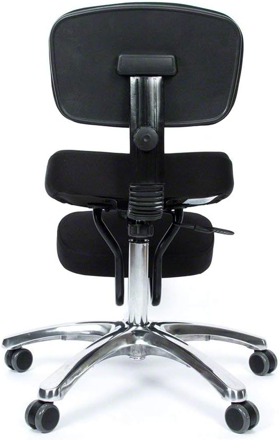 Kenson Jazzy kne stol med ryggstøtte og sort stoff - Bilde 6